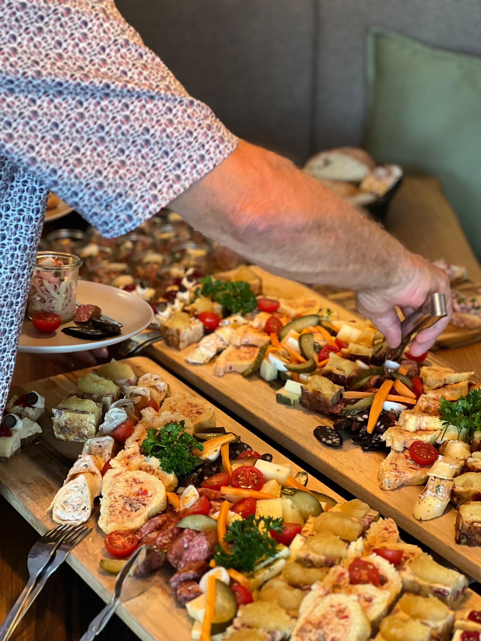 Vesperplatten für ein Catering